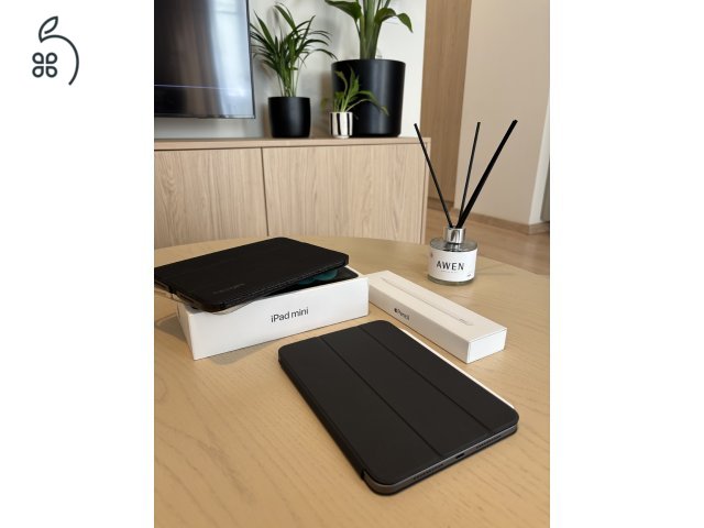 iPad mini 6 256GB + Apple Pencil 2 + 3 tok (karcmentes, 93% akku)