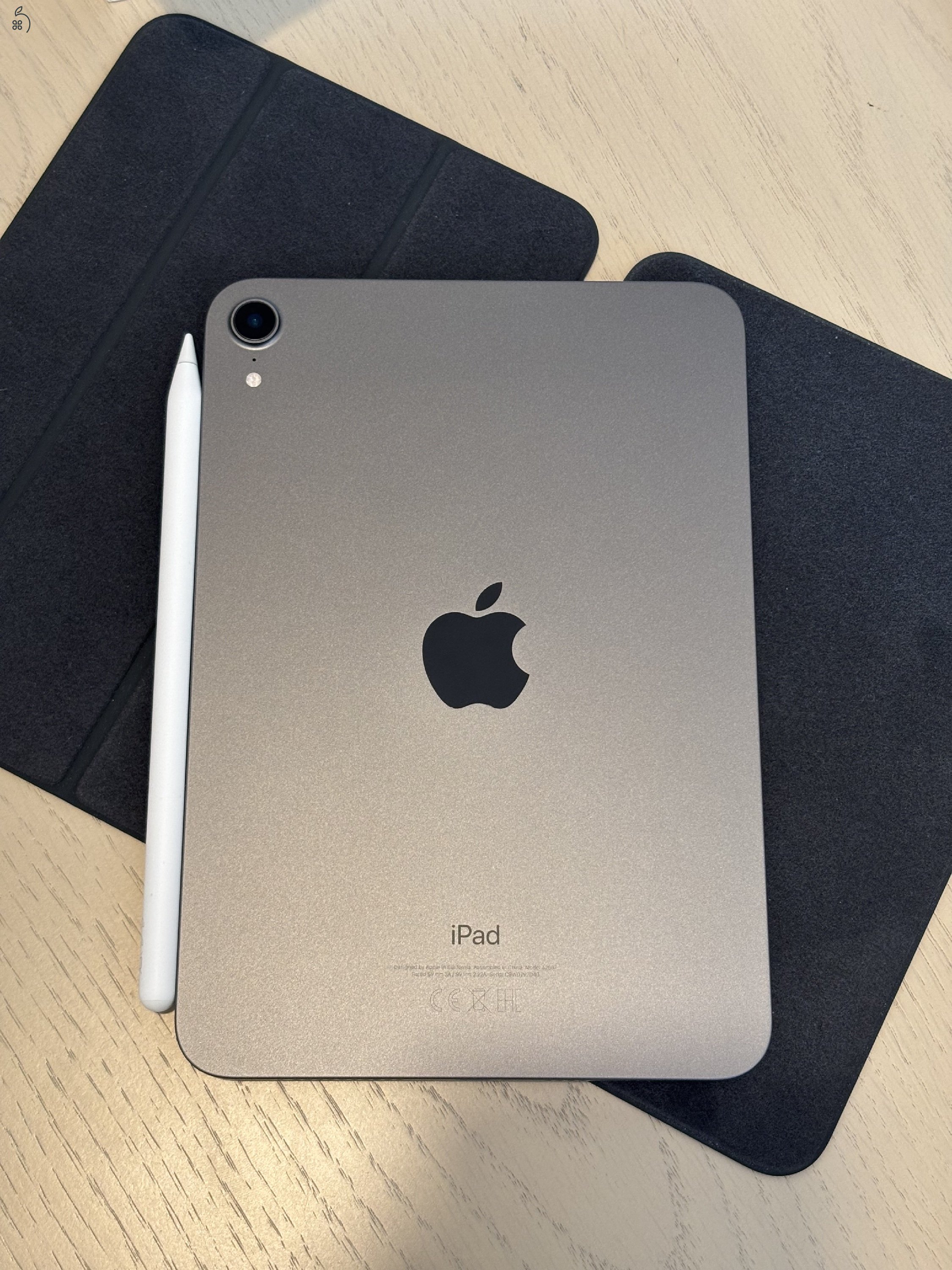 iPad mini 6 256GB + Apple Pencil 2 + 3 tok (karcmentes, 93% akku)