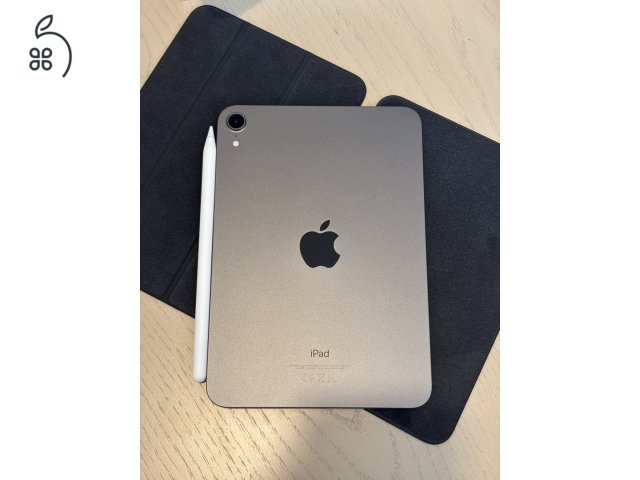 iPad mini 6 256GB + Apple Pencil 2 + 3 tok (karcmentes, 93% akku)