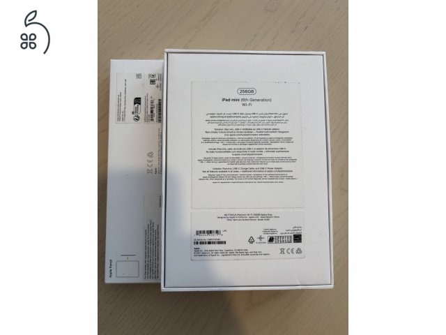 iPad mini 6 256GB + Apple Pencil 2 + 3 tok (karcmentes, 93% akku)