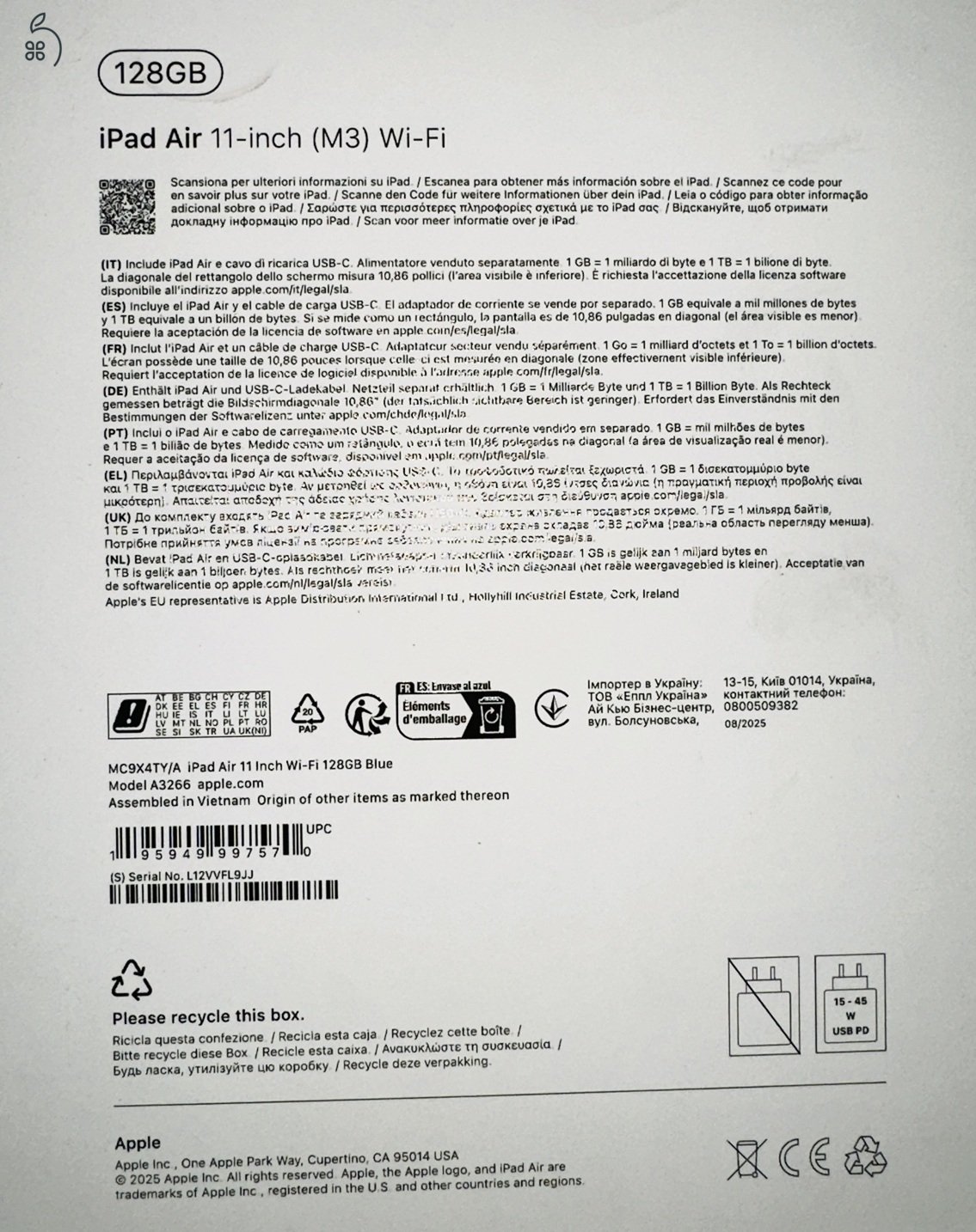 Apple iPad Air 7th gen. (2025) M3 11