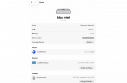 Mac mini M1 16 GB RAM / 256 GB SSD