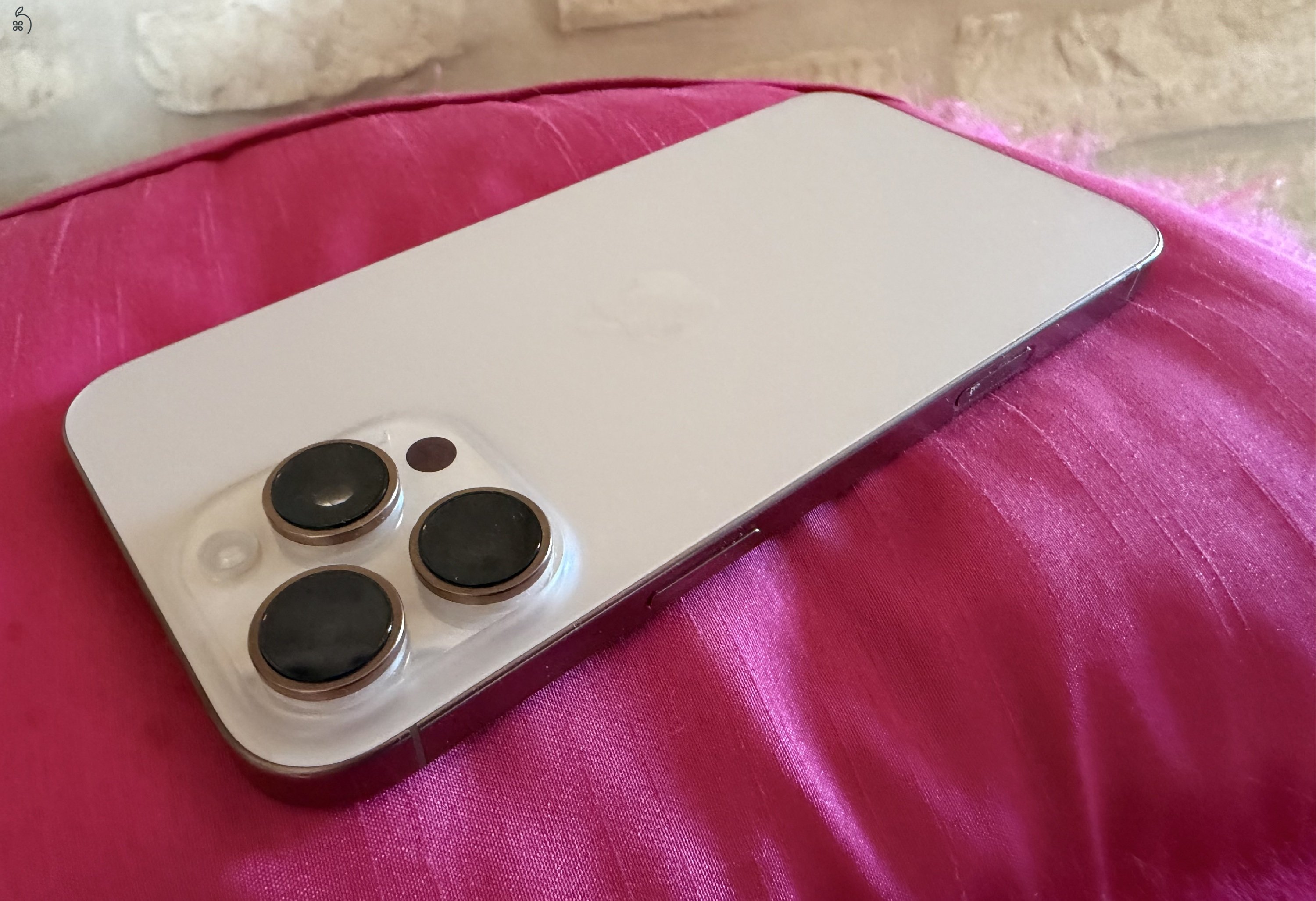 iPhone16 Pro Max 256GB Desert Gold. Független 100% akku