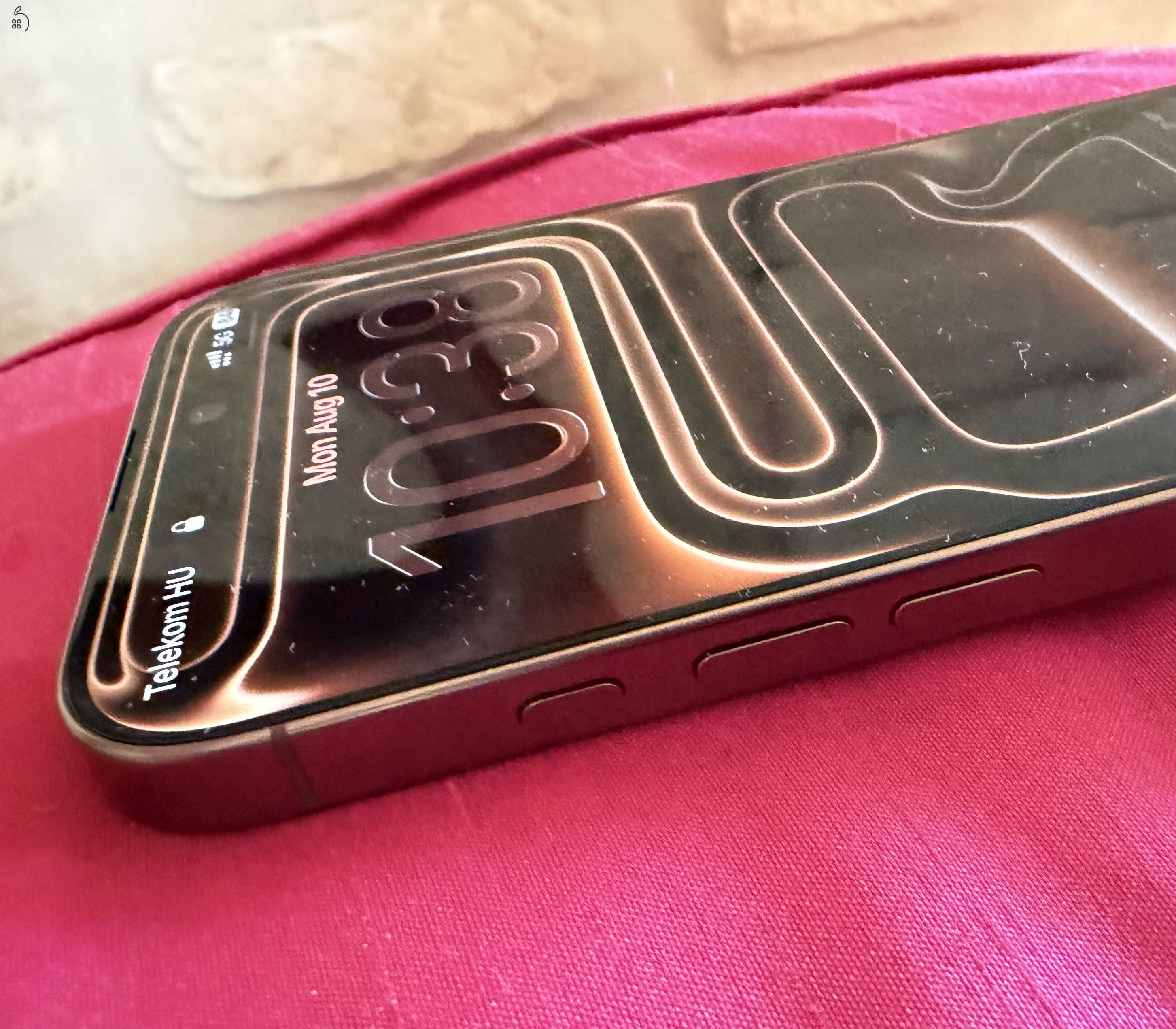 iPhone16 Pro Max 256GB Desert Gold. Független 100% akku