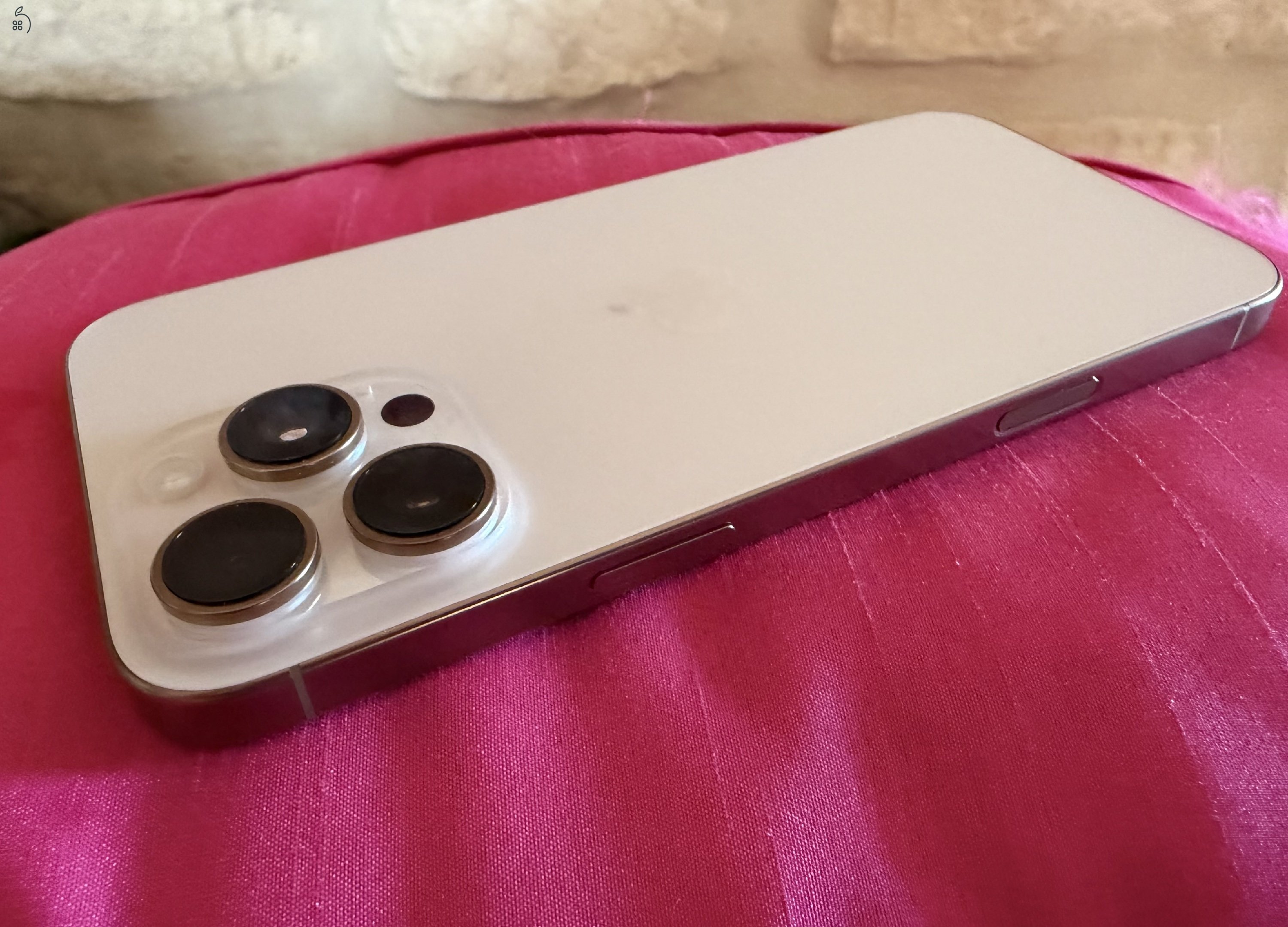 iPhone16 Pro Max 256GB Desert Gold. Független 100% akku