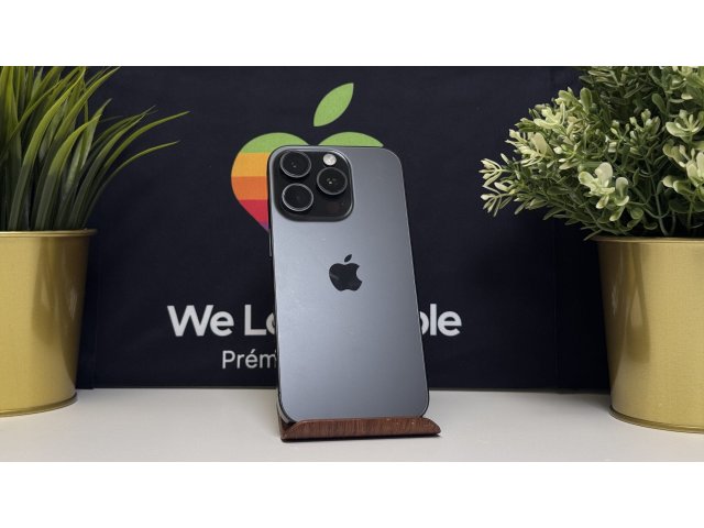 iPhone 16 Pro 256GB, Fekete Titán, Független, Számla, 2 Év Garancia, 87%