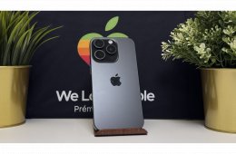 iPhone 16 Pro 256GB, Fekete Titán, Független, Számla, 2 Év Garancia, 87%