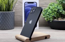 iPhone 12 Black 64GB 2 ÉV Garanciával Számlával Aksi 100%
