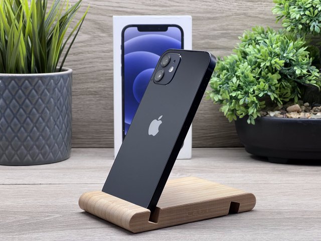 iPhone 12 Black 64GB 2 ÉV Garanciával Számlával