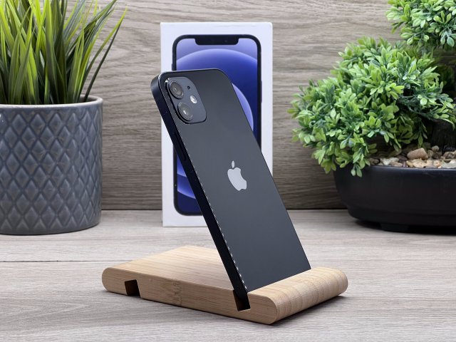 iPhone 12 Black 64GB 2 ÉV Garanciával Számlával
