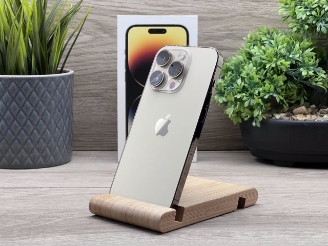 iPhone 14 Pro Gold 128GB 2 ÉV Garanciával Számlával Aksi 100%