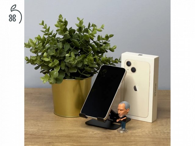 MacSzerez.com / iPhone 13 / 128GB / Csillagfény / Kártyafüggetlen / Új akku! / Garancia! 