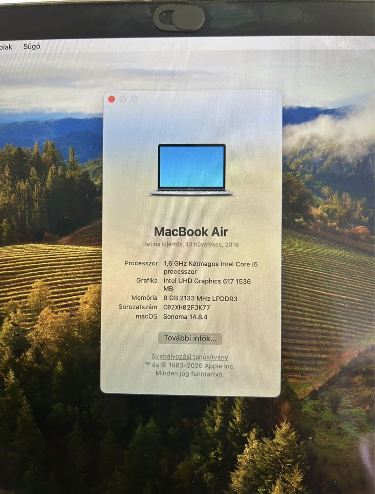 MacBook Air Retina 13” (2018) - 8 GB / 128 GB