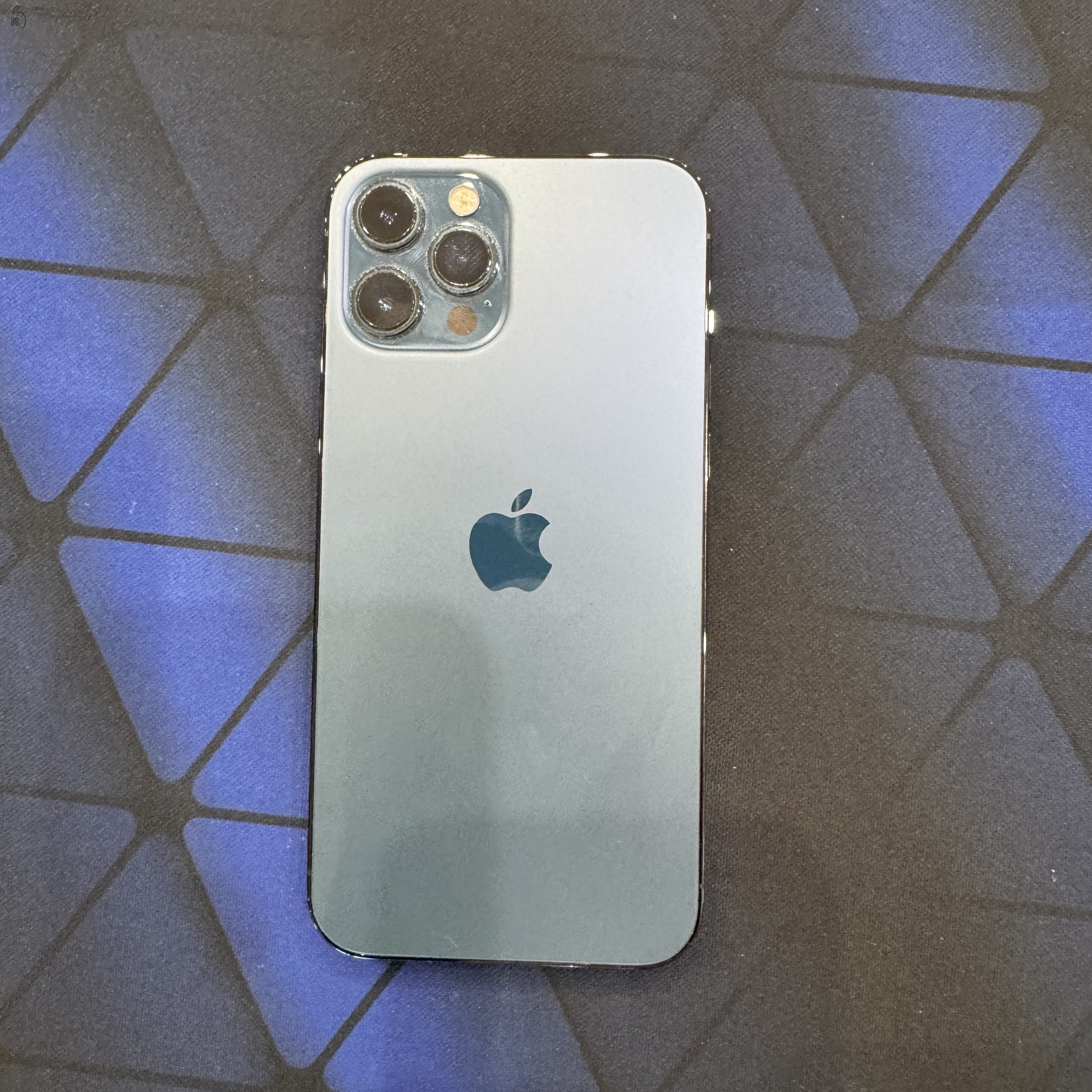 iPhone 12 Pro Max 256GB Pacific Blue Új akku + 4 tok