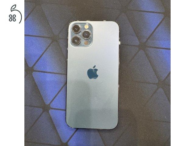 iPhone 12 Pro Max 256GB Pacific Blue Új akku + 4 tok