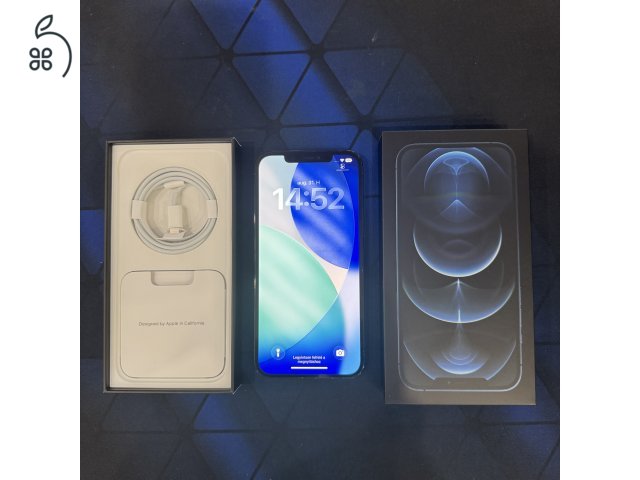 iPhone 12 Pro Max 256GB Pacific Blue Új akku + 4 tok