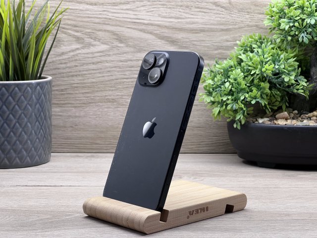 iPhone 15 Black 128GB 2 ÉV Garanciával Számlával