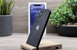 iPhone 12 Black 128GB 2 ÉV Garanciával Számlával