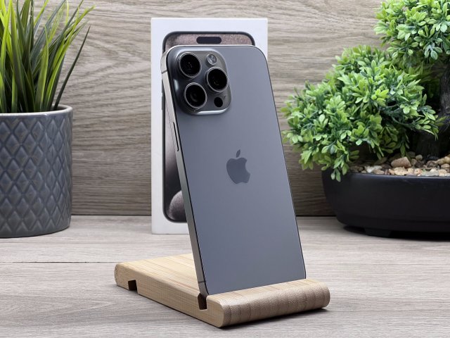 iPhone 15 Pro Max Natural Titanium 256GB 2 ÉV Garanciával Számlával