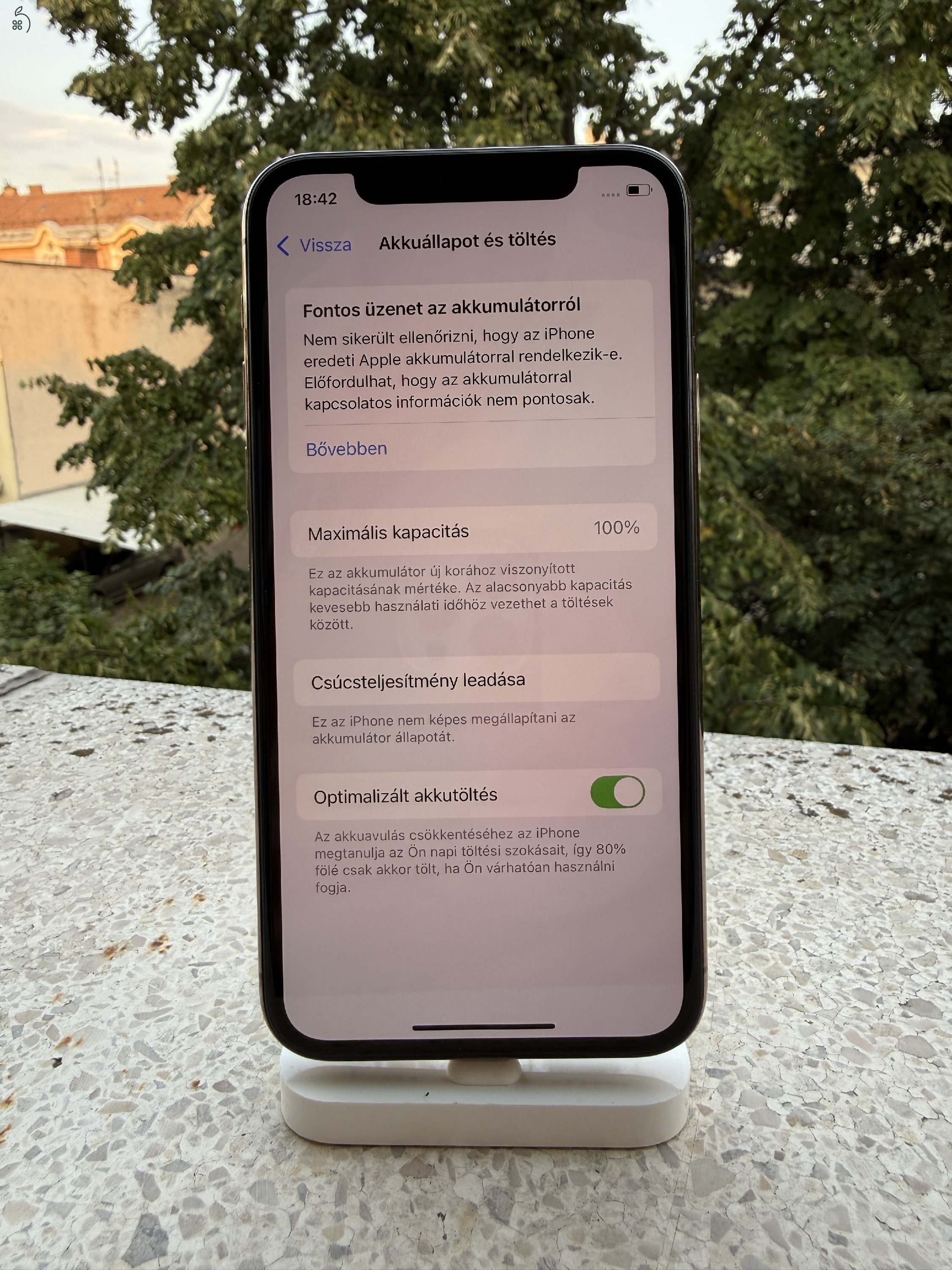 iPhone 11 Pro Független 64GB 100% akku