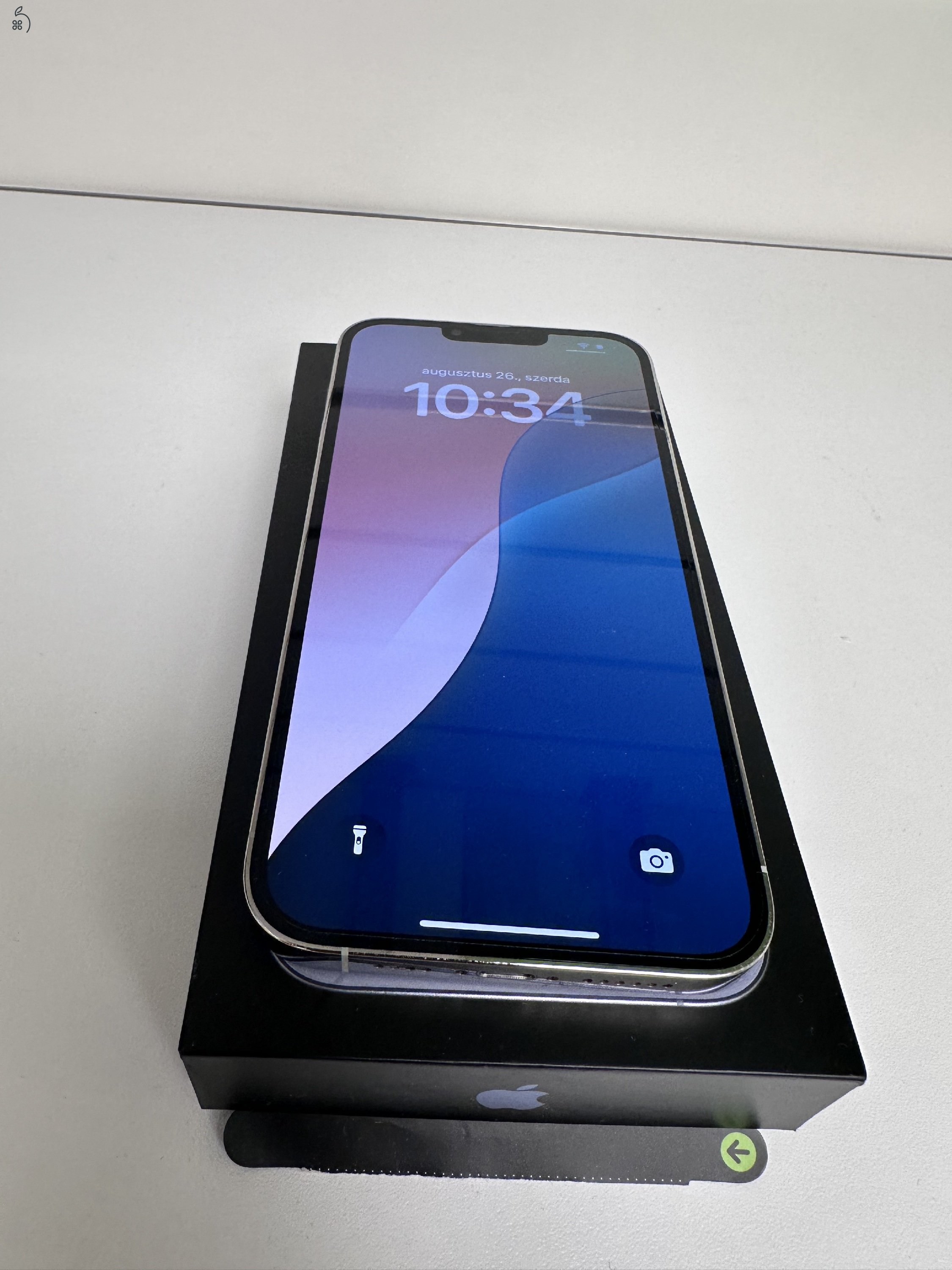 Üzletből, garanciával, Apple iPhone 13 Pro Max Deep Blue 128GB, gyönyörű, megkímélt, újszerű állapot, gyárilag kártya-független.
