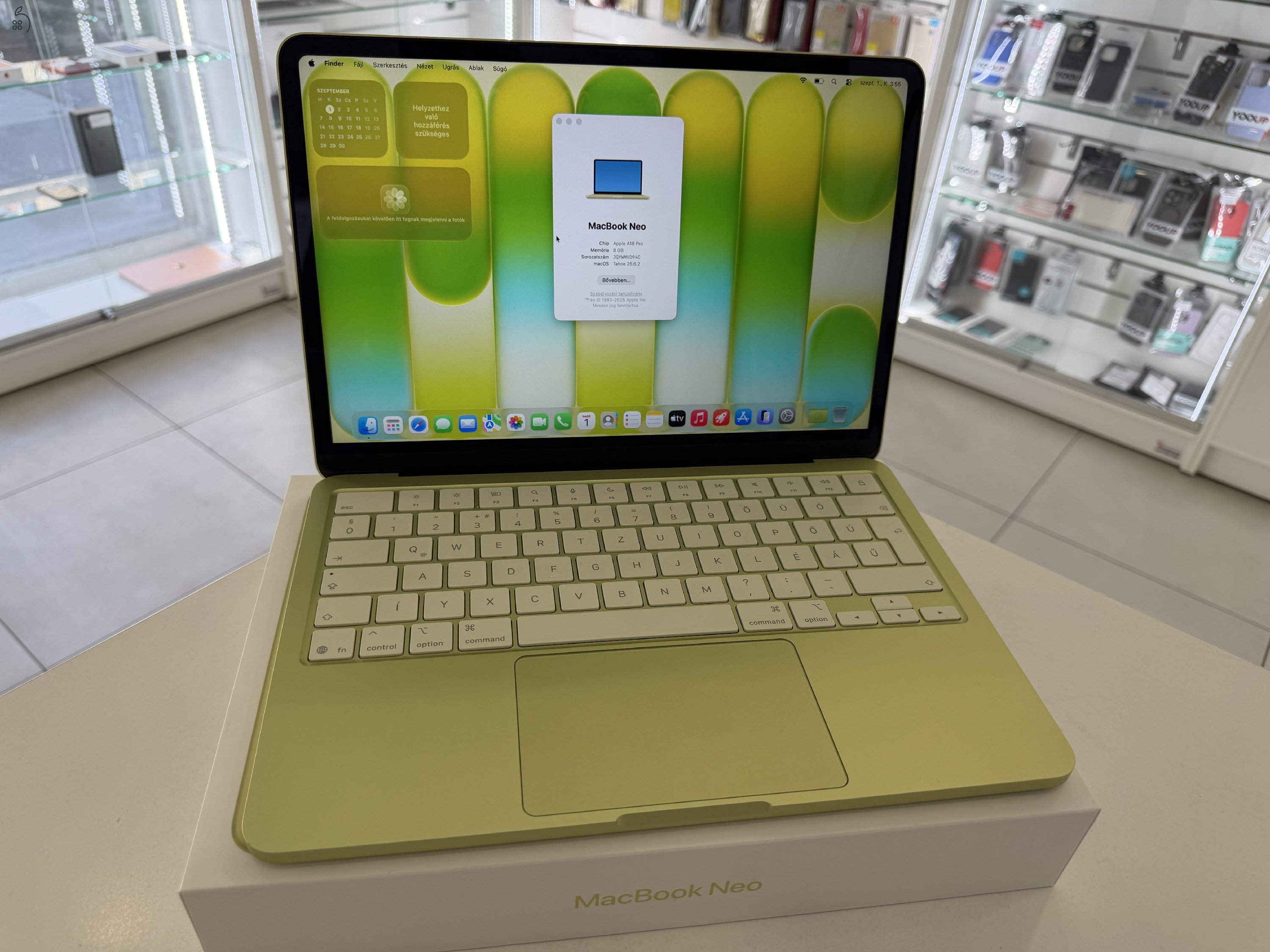MacBook Neo 8GB/256ssd/2029.07.18.Gar./Akku 100%p5007
