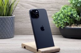 iPhone 15 Black 128GB 2 ÉV Garanciával Számlával