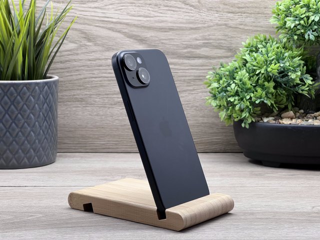 iPhone 15 Black 128GB 2 ÉV Garanciával Számlával