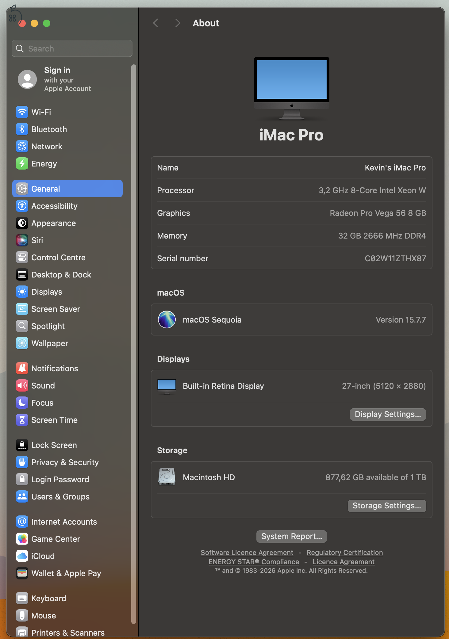 Apple iMac Pro 27