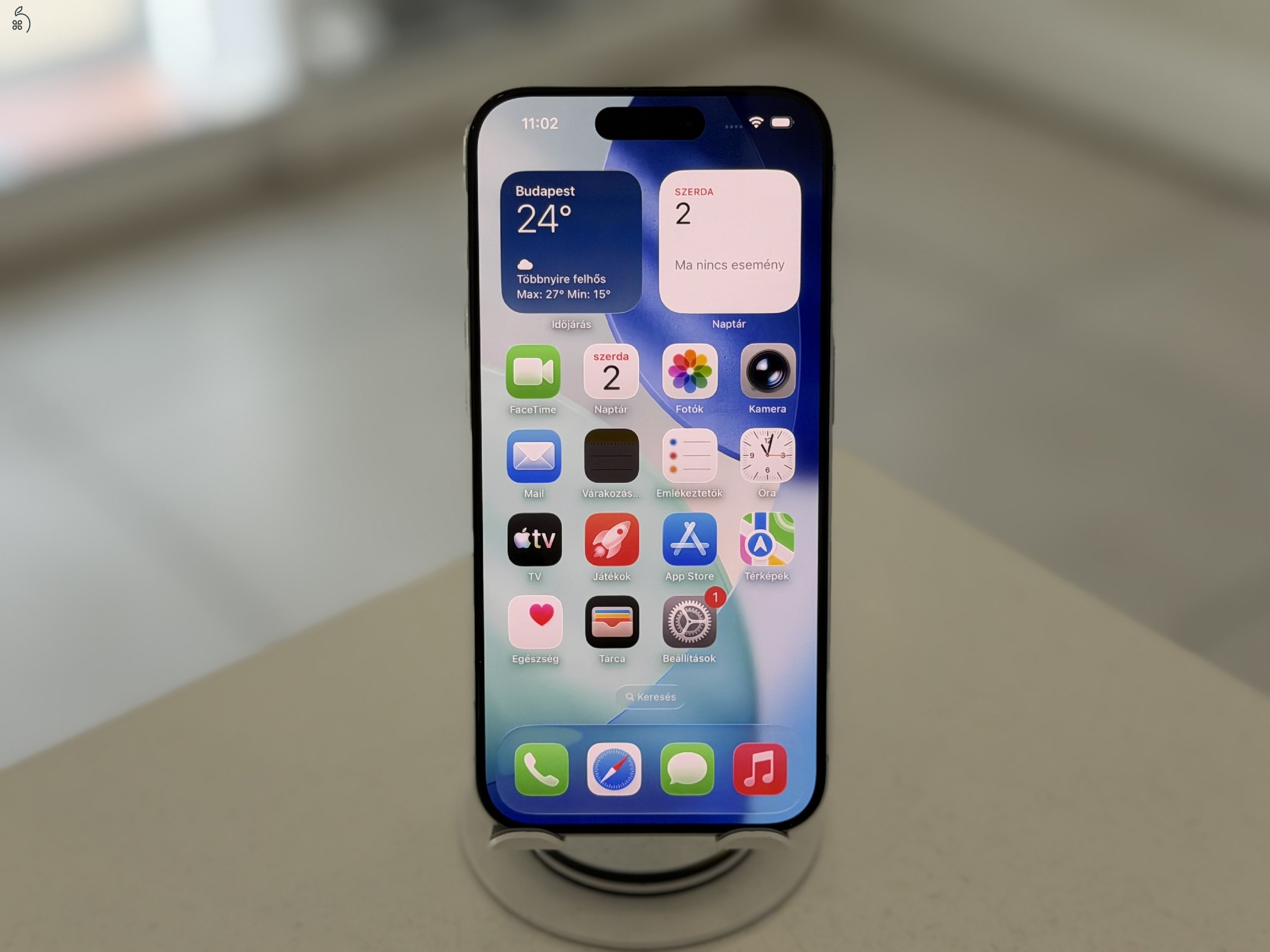 iPhone 15 Pro 256GB Független Nagyon Szép/1 hónap gar./Akku 89%/5010