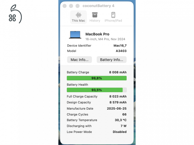 Újszerű Apple Macbook Pro 16,2” eladó