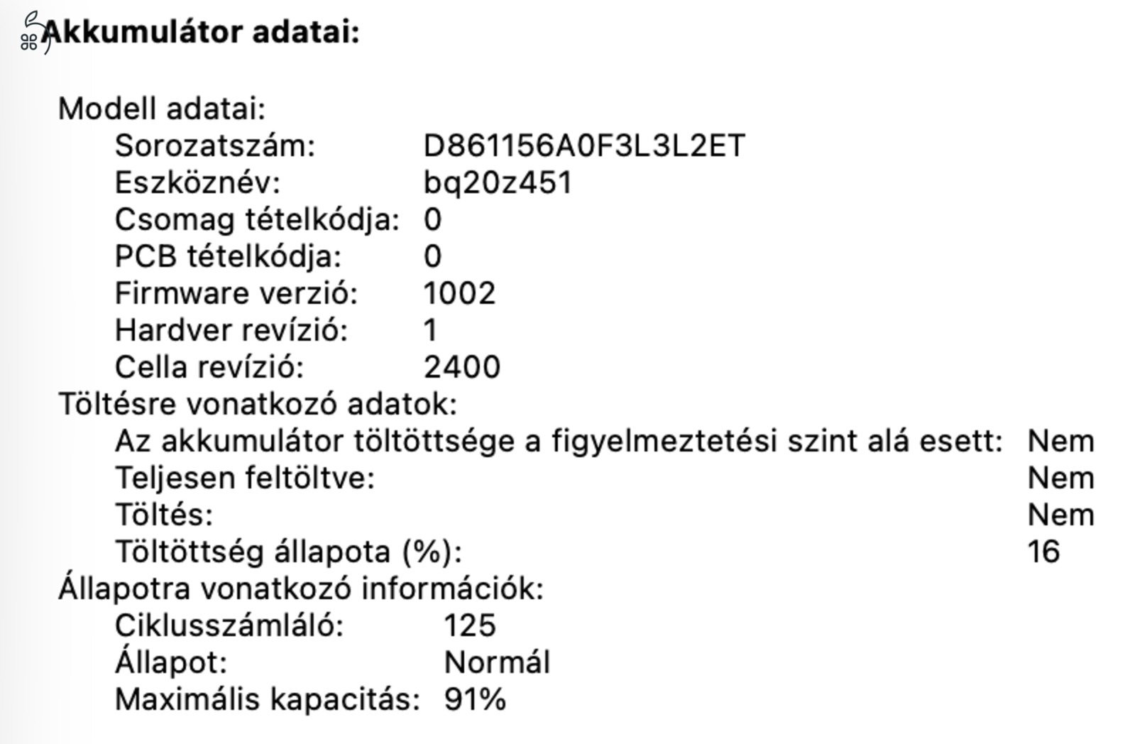 MacBook Pro M1 2020 8/256GB 91% akku