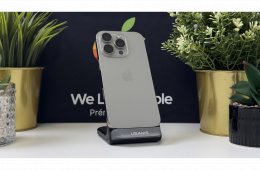 iPhone 16 Pro 256GB, Natúr Titán, Független, Számla, 2 Év Garancia, 89%