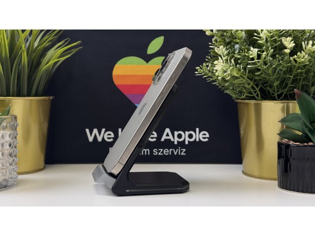 iPhone 16 Pro 256GB, Natúr Titán, Független, Számla, 2 Év Garancia, 89%