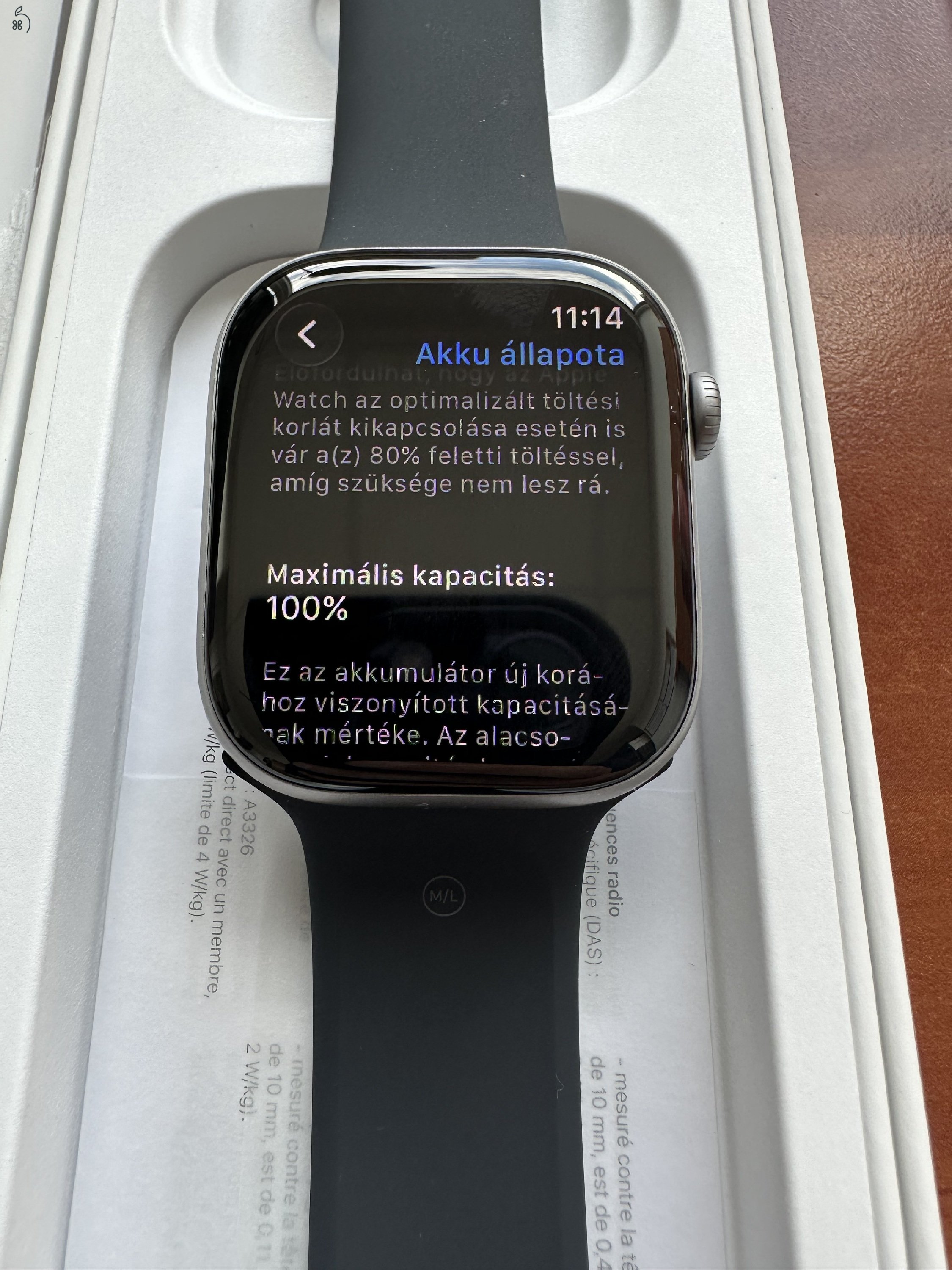Apple Watch Series 11 46 mm GPS – makulátlan..