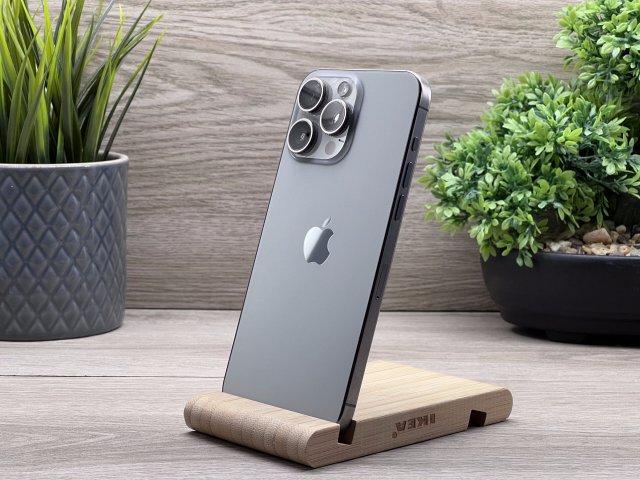 Hibátlan iPhone 15 Pro Max Natural Titanium 256GB 2 ÉV Garanciával Számlával