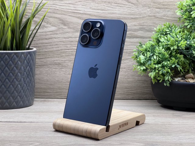 iPhone 15 Pro Max Blue Titanium 256GB 2 ÉV Garanciával Számlával Aksi 100%