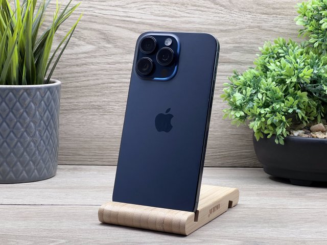 iPhone 15 Pro Max Blue Titanium 256GB 2 ÉV Garanciával Számlával Aksi 100%