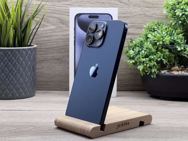 iPhone 15 Pro Max Blue Titanium 256GB 2 ÉV Garanciával Számlával Aksi 100%