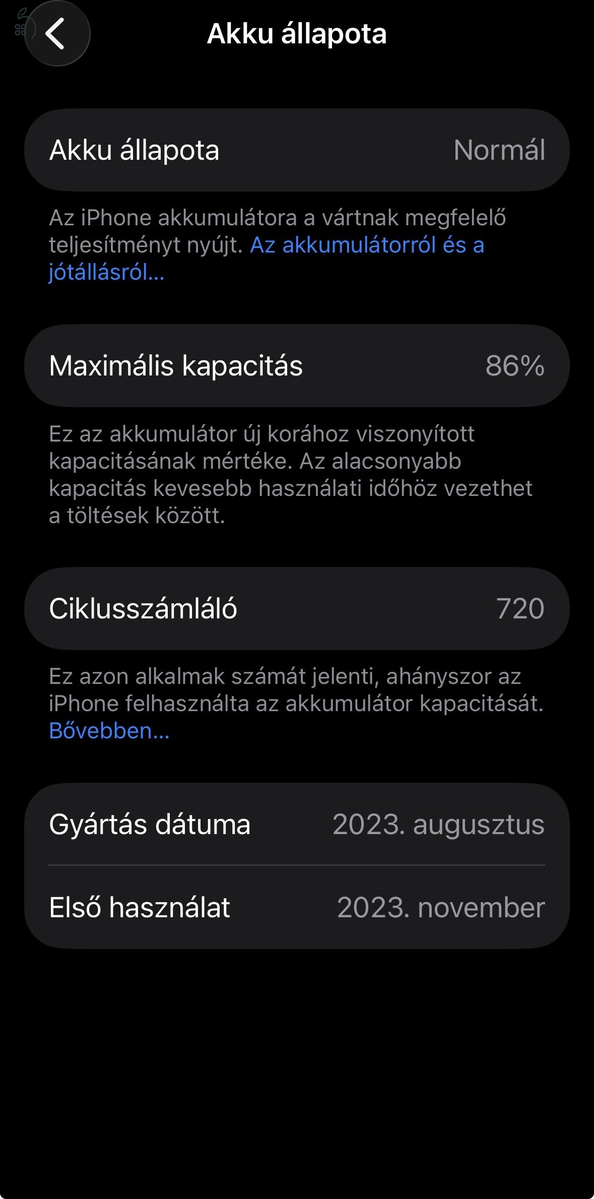 iPhone 15 Pro 512GB Blue Titanium – Független, gyönyörű állapot, 86% akku