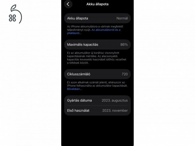 iPhone 15 Pro 512GB Blue Titanium – Független, gyönyörű állapot, 86% akku