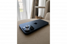 iPhone 15 Pro 512GB Blue Titanium – Független, gyönyörű állapot, 86% akku
