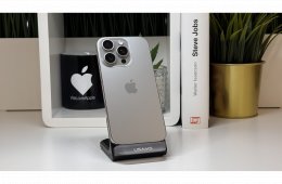 iPhone 16 Pro 512GB, Natúr Titán, Független, Számla, 2 Év Garancia, 91%