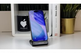 iPhone 16 Pro 512GB, Natúr Titán, Független, Számla, 2 Év Garancia, 91%