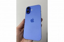 iPhone 16 Ultramarine 128 gb 99 % akku, 2027.02. Apple garancia