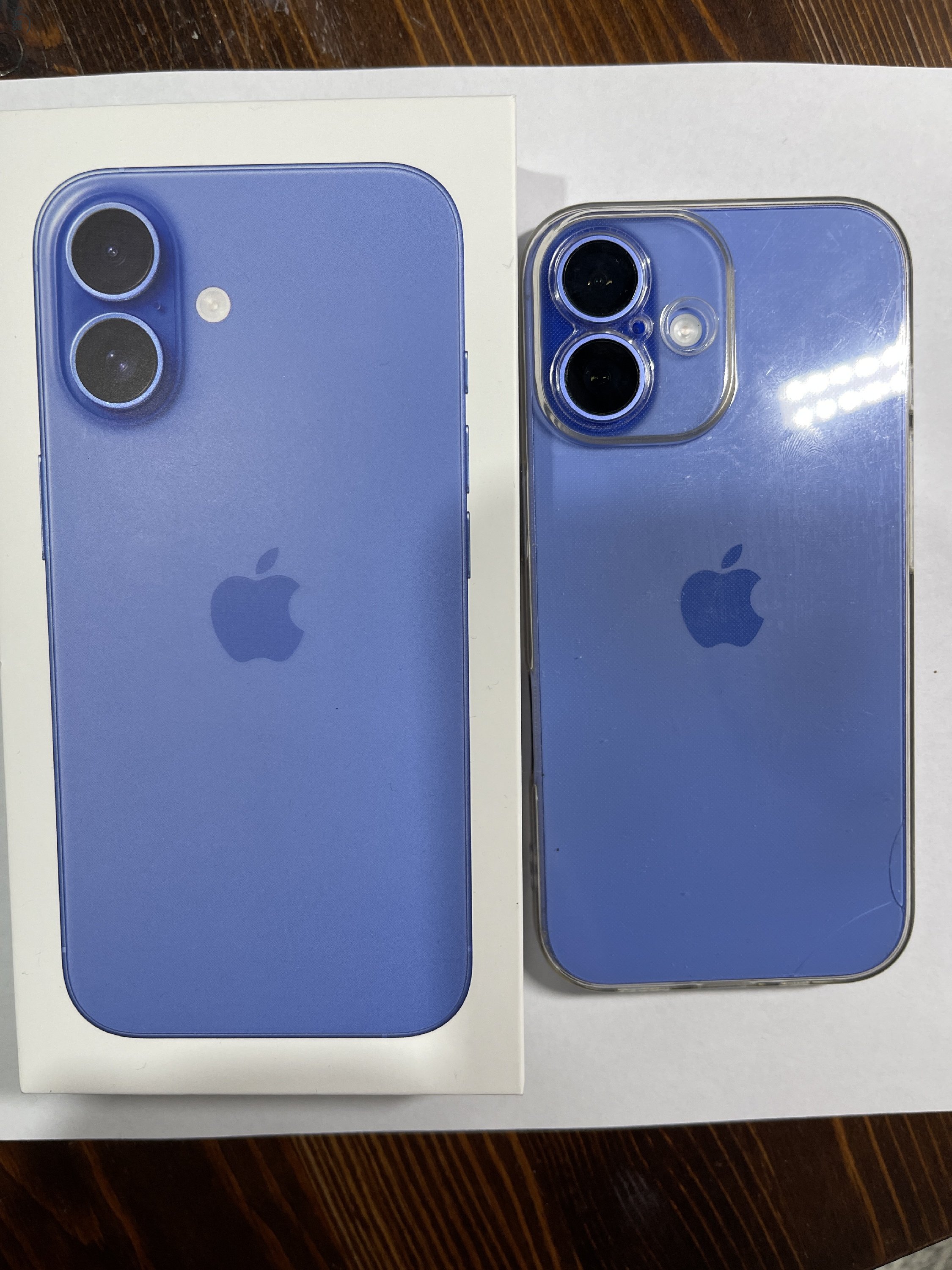 iPhone 16 Ultramarine 128 gb 99 % akku, 2027.02. Apple garancia