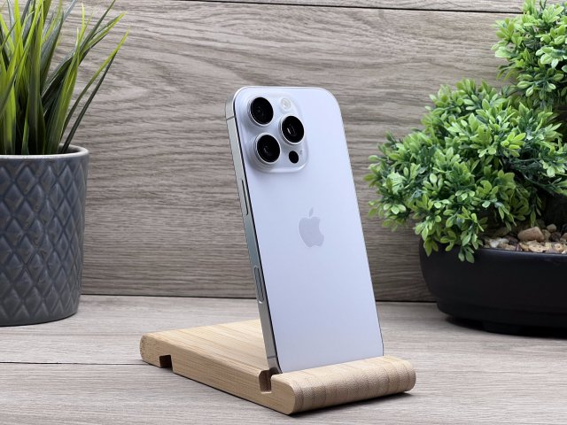 Hibátlan iPhone 16 pro White Titanium 128GB 2 ÉV Garanciával 91%