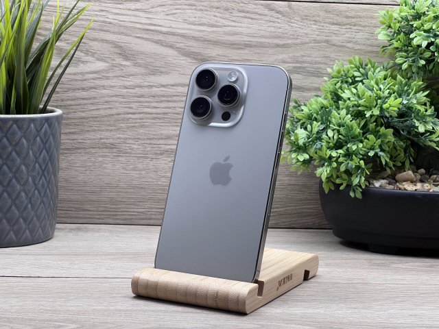 Hibátlan iPhone 16 Pro Natural  Titanium 256GB 2 ÉV Garanciával 91%