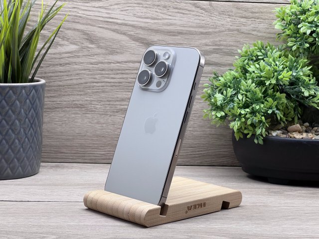 Hibátlan iPhone 16 Pro Natural  Titanium 128GB 2 ÉV Garanciával 91%