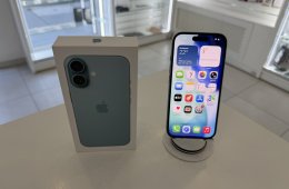 iPhone 16 128GB Zöld Független 1 hónap gar./Akku 95%/p5014